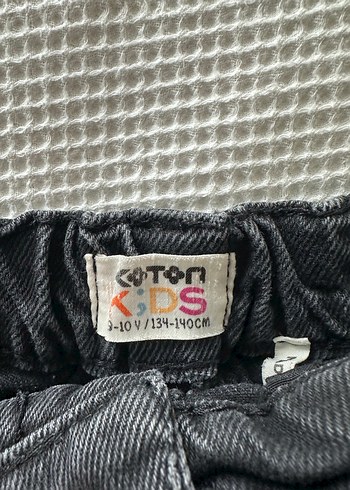 Düğmeli Gri çocuk Mini Denim Şort - Görsel 2