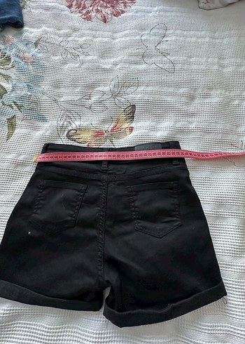 çocuk Siyah Mini Denim Şort - Görsel 3