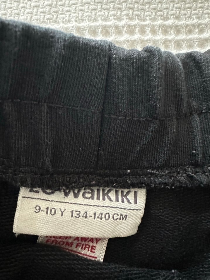 Kızlar için elastik bel baskılı pembe şort - Görsel 2