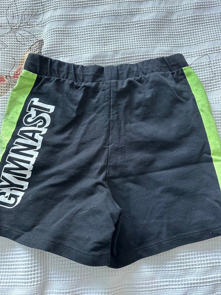 Kızlar için elastik bel baskılı pembe şort - Görsel 3