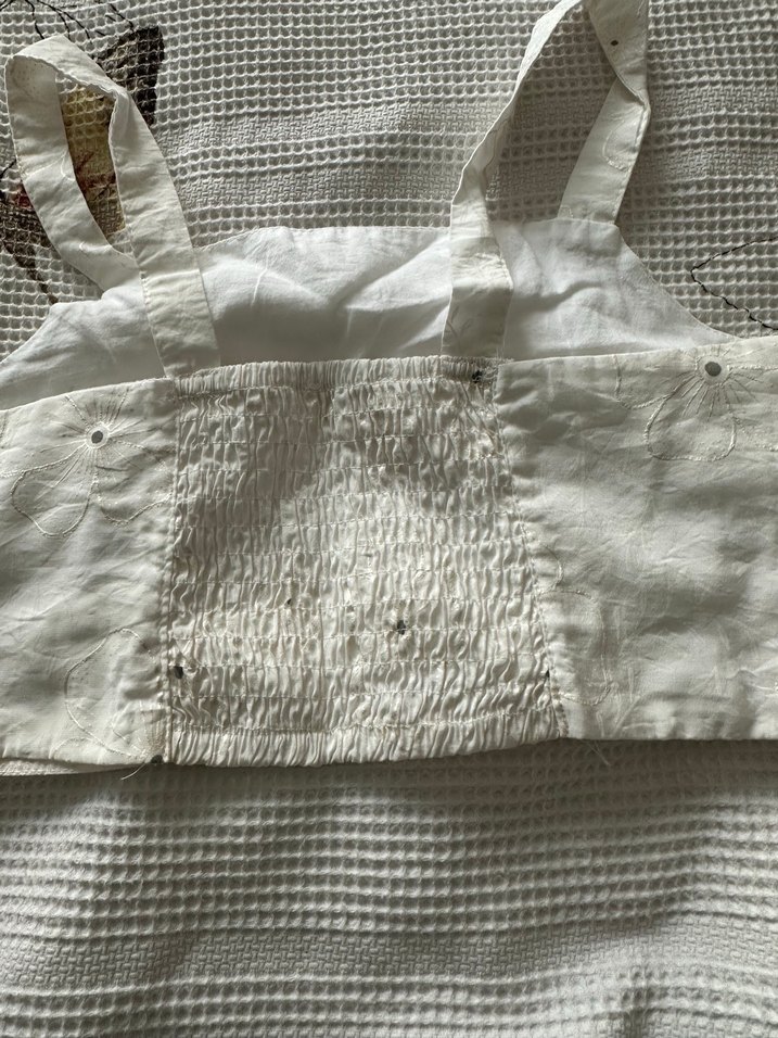 Nakışlı Beyaz çocuk crop - Görsel 2