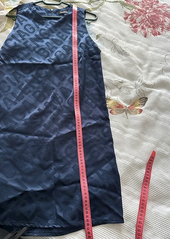 Gri V Yakalı Midi Elbise - Görsel 5