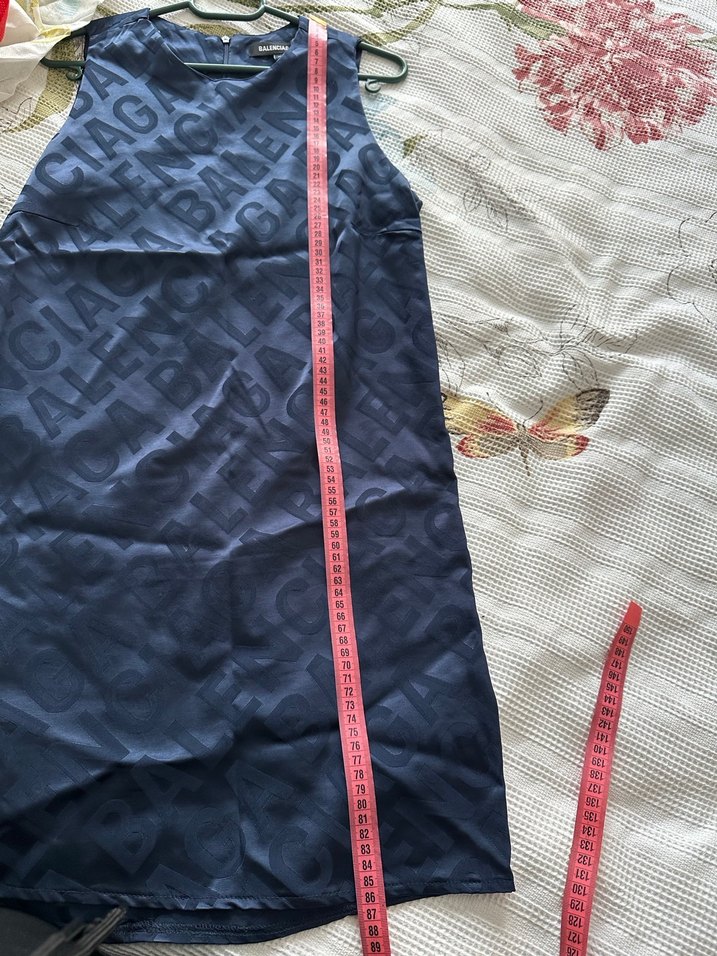 Gri V Yakalı Midi Elbise - Görsel 5