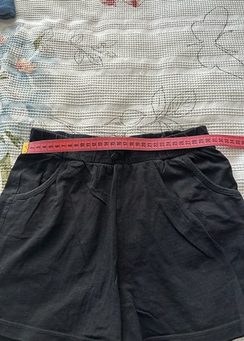 Siyah çocuk Keten Mini Şort - Görsel 2