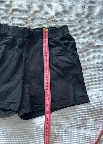 Siyah çocuk Keten Mini Şort - Görsel 3