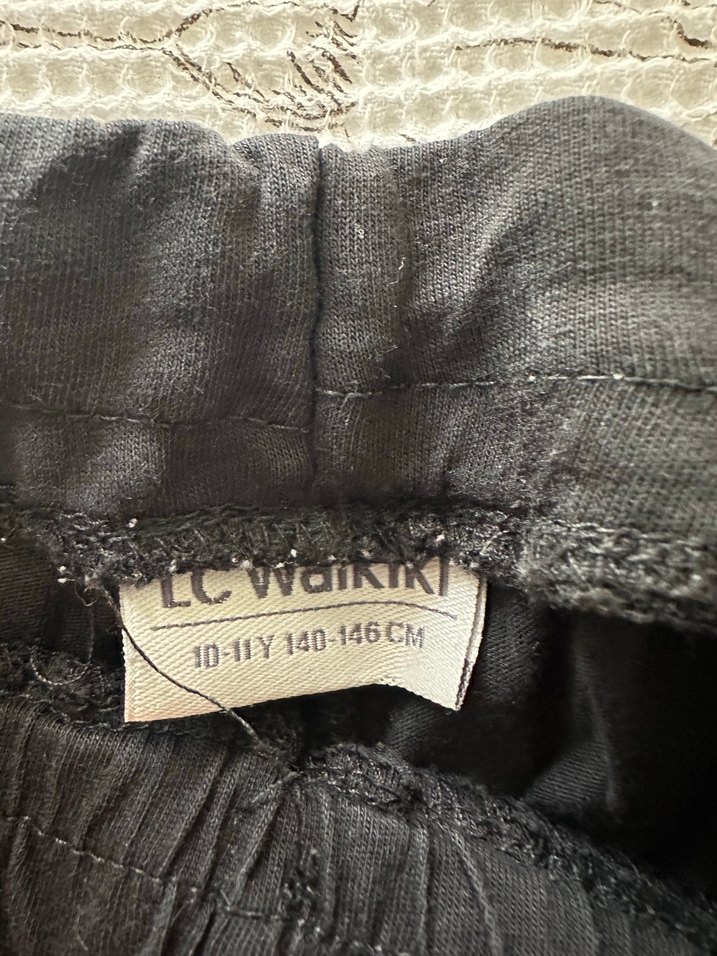 Siyah çocuk Keten Mini Şort - Görsel 4