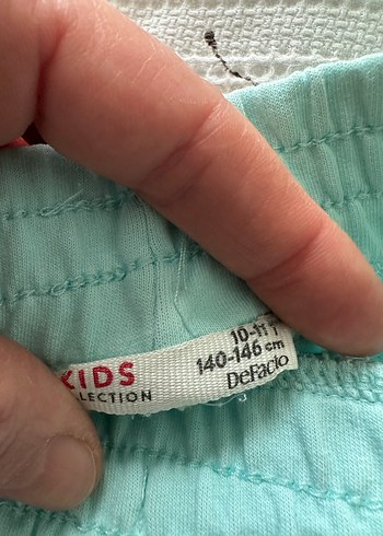 Turkuaz Pamuklu Mini Şort - Görsel 4