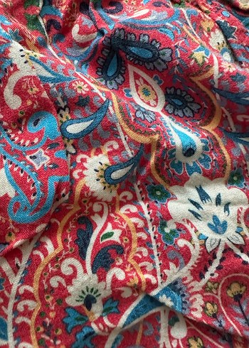 Renkli Bohem Mini Şort - Görsel 2