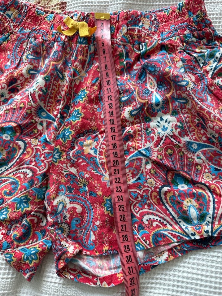 Renkli Bohem Mini Şort - Görsel 5