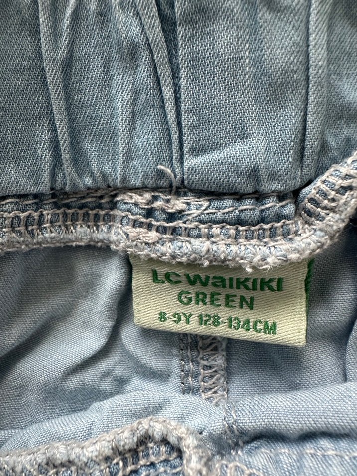 Gri Bel Kemerli kız şort - Görsel 2