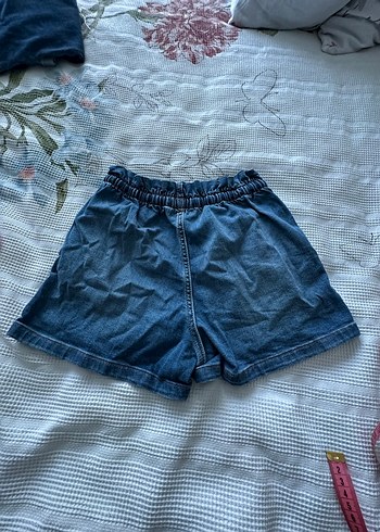Mavi Loose Fit Mini Denim Şort - Görsel 4