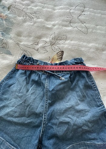 Mavi Loose Fit Mini Denim Şort - Görsel 3