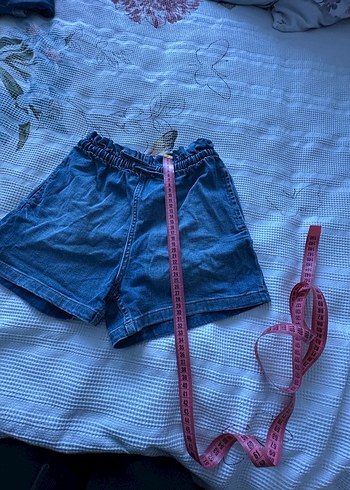 Mavi Loose Fit Mini Denim Şort - Görsel 5