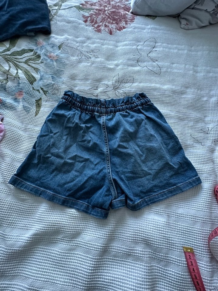 Mavi Loose Fit Mini Denim Şort - Görsel 4