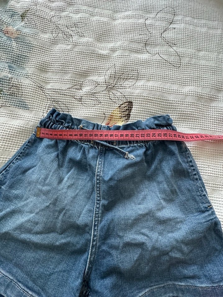Mavi Loose Fit Mini Denim Şort - Görsel 3