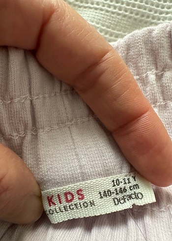 Bej Keten Mini Şort Rahat Kesim pembe renk - Görsel 5