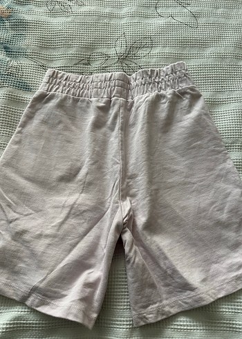 Bej Keten Mini Şort Rahat Kesim pembe renk - Görsel 2