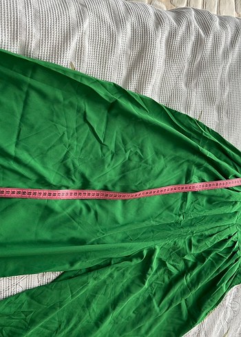 Yeşil Drapeli Uzun Bohem tulum - Görsel 5