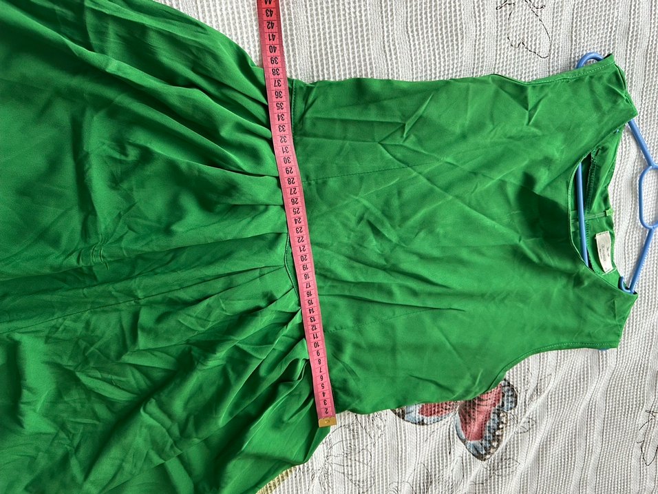 Yeşil Drapeli Uzun Bohem tulum - Görsel 4