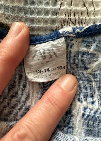 Kız Çocuk Mavi Çizgili Askılı Atlet - Görsel 4