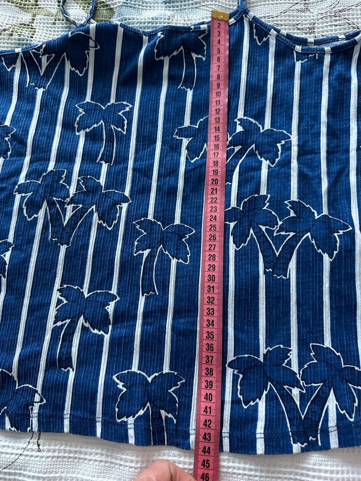 Kız Çocuk Mavi Çizgili Askılı Atlet - Görsel 3