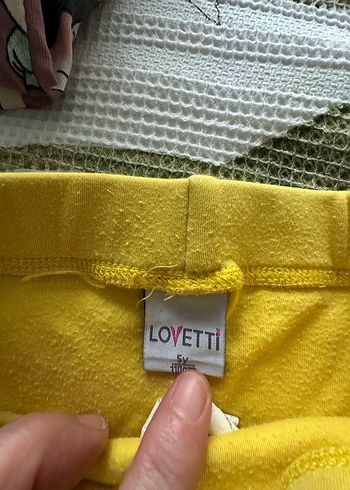 Sarı Kız Çocuk Tayt - Görsel 2