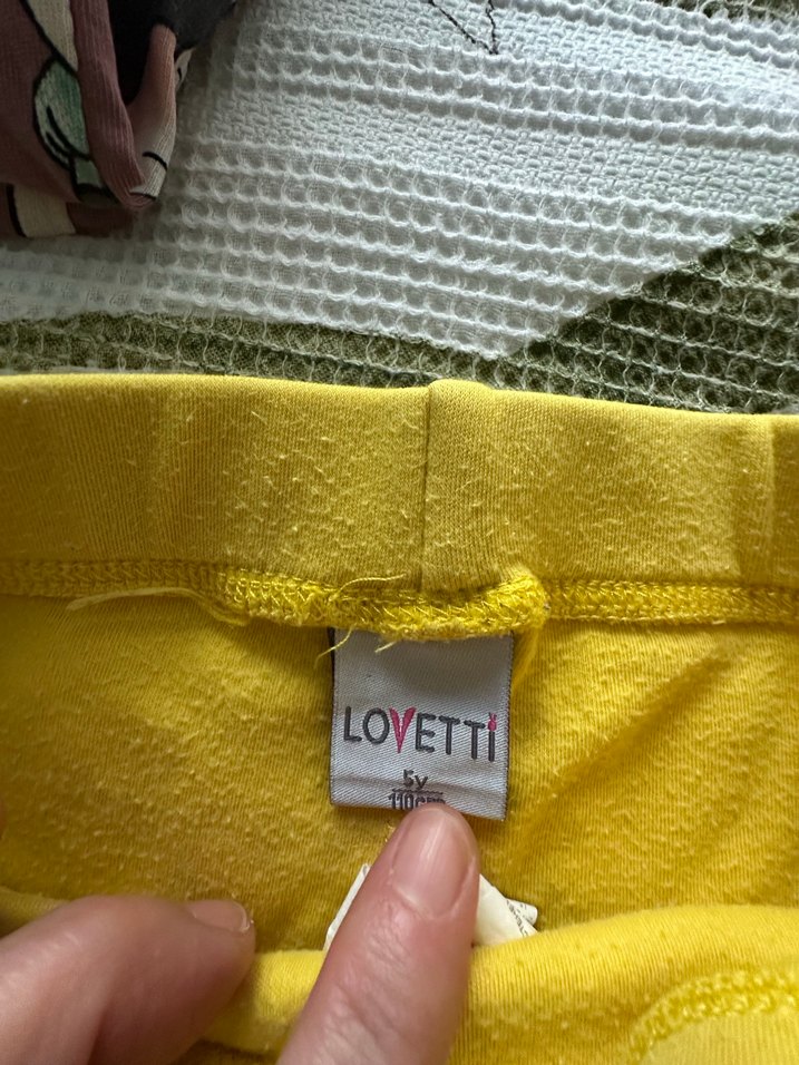 Sarı Kız Çocuk Tayt - Görsel 2