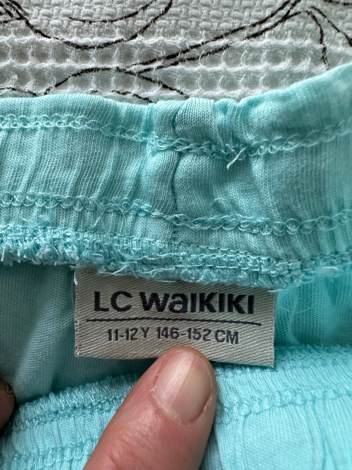 çocuk Mavi Pamuklu Mini Şort - Görsel 4