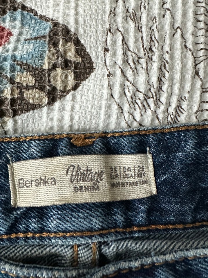 Düğmeli Mavi Kadın Denim Şort - Görsel 3