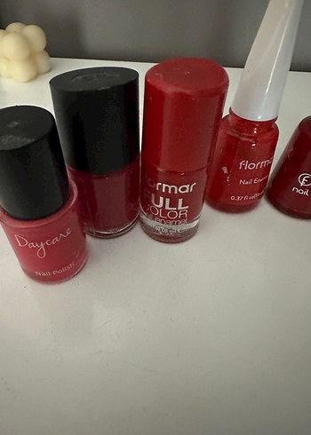 Canlı Kırmızı Oje Seti - Görsel 2