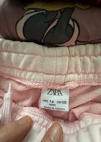 Dantel Detaylı Pembe Kız Eşofman Altı - Görsel 3