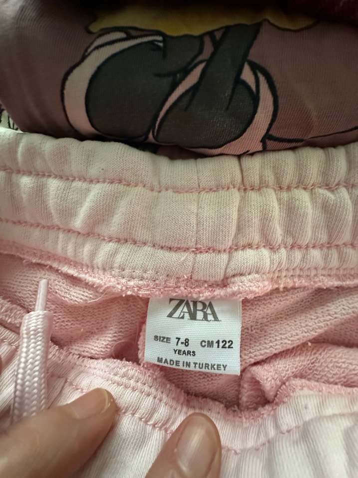 Dantel Detaylı Pembe Kız Eşofman Altı - Görsel 3