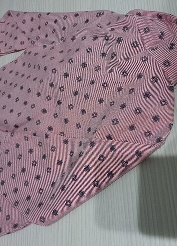 24-36 Ay Beden Erkek çocuk pembe gömlek