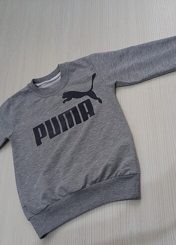 24-36 Ay Beden Çocuk eşofman takımı puma yazılı gri 