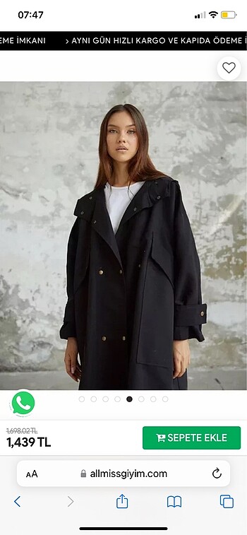 universal Beden oversize trençkot
