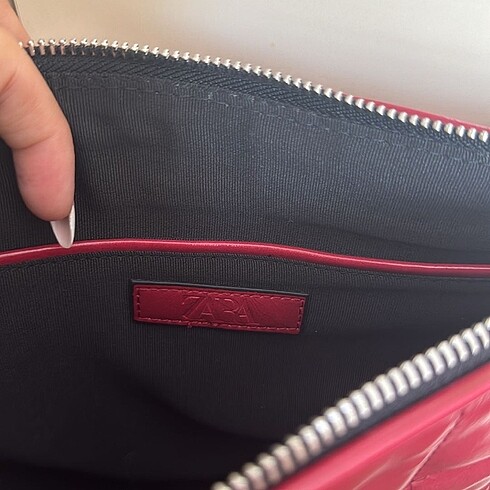  Beden kırmızı Renk zara clutch