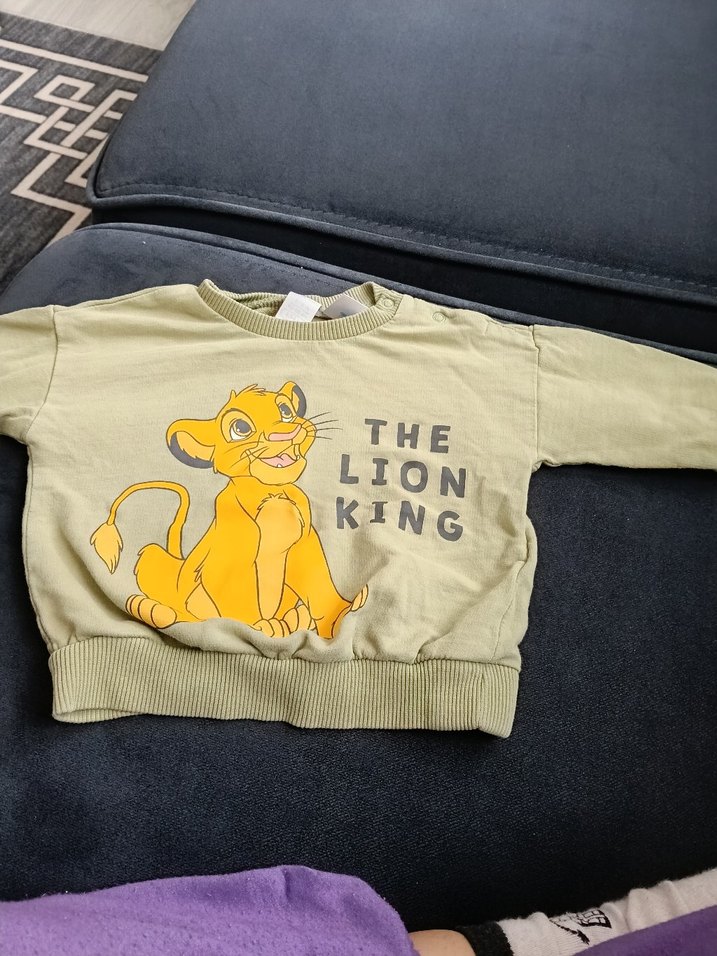 Aslan Kral Baskılı yeşi Bebek Takımı - Görsel 3