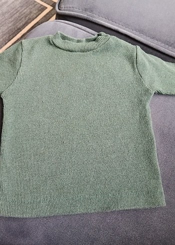 Erkek Çocuk Örgü Yeşil alt üst  Takım - Görsel 2