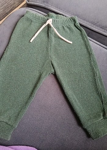 Erkek Çocuk Örgü Yeşil alt üst  Takım - Görsel 3