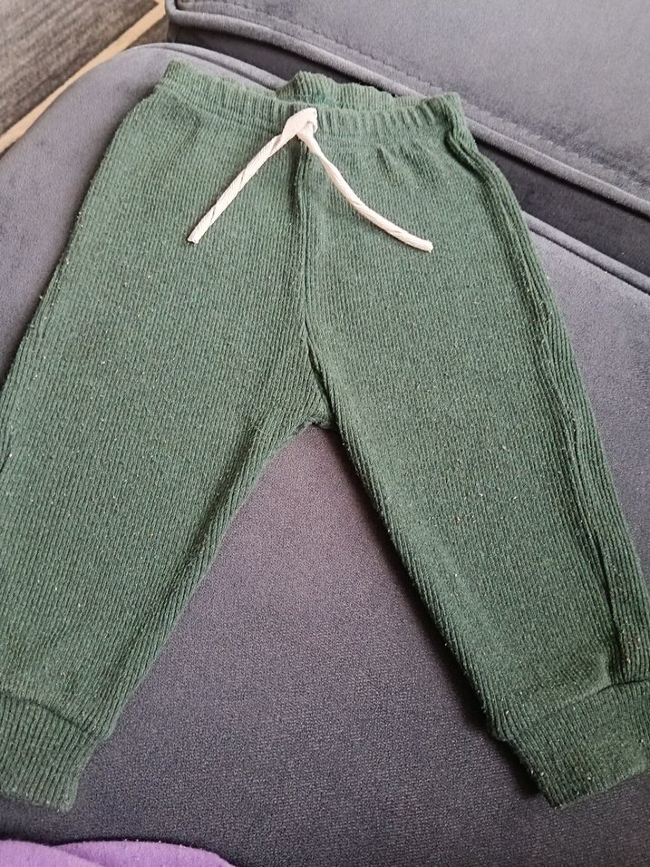 Erkek Çocuk Örgü Yeşil alt üst  Takım - Görsel 3