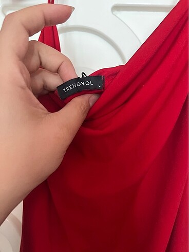 l Beden kırmızı Renk Trendyol kırmızı elbise