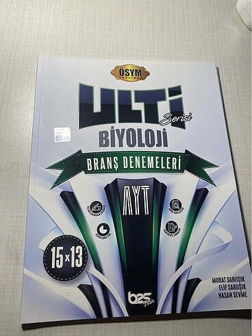 YKS Ayt Biyoloji Ulti Serisi Branş Deneme
