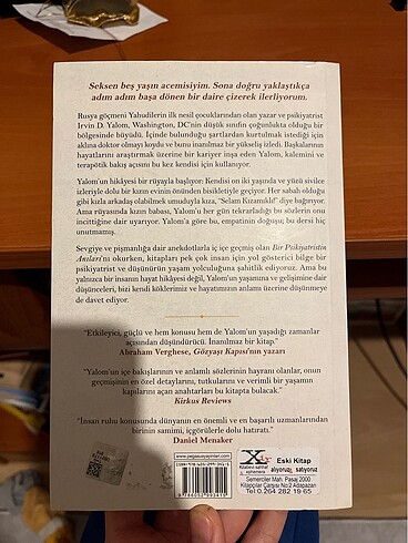 Bir psikiyatristin anıları / ırvin d. Yalom