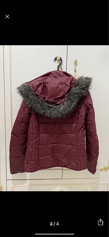 Only Bordo şişme mont