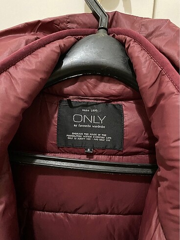 Only Bordo şişme mont