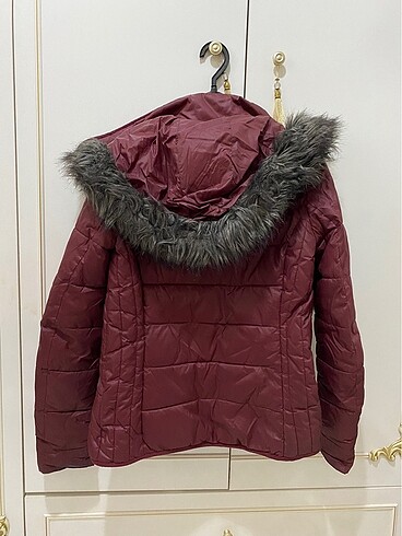 s Beden bordo Renk Bordo şişme mont