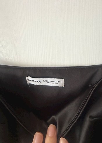 Siyah İnce Askılı Midi Elbise - Görsel 3