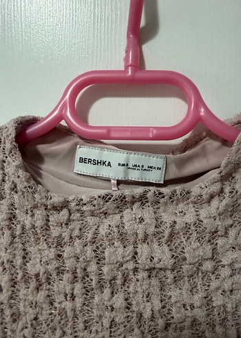 Bej Bohem Uzun Kollu  Elbise - Görsel 2