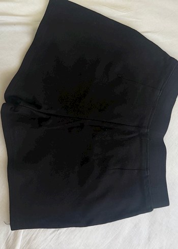 Düz Siyah Pilili Mini Etek - Görsel 2