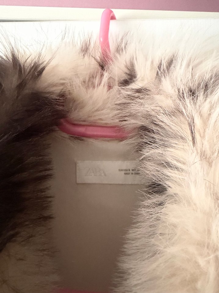 Leopar Desenli Kadın Suni Kürk Ceket - Görsel 2